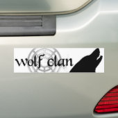 Autocollant De Voiture bumpersticer de clan de loup (En voiture)