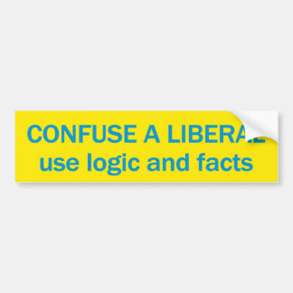 Autocollant De Voiture Bumpersticker anti-libéral