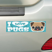 Autocollant De Voiture Bumpersticker bleu-clair de CARLINS d'AMOUR de (En voiture)