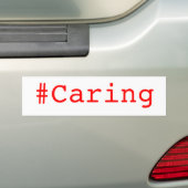 Autocollant De Voiture Bumpersticker #Caring (En voiture)