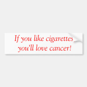 Autocollant De Voiture Bumpersticker contre le tabac