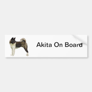 Autocollant De Voiture Bumpersticker d'Akita