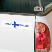 Autocollant De Voiture Bumpersticker de coutume de SUOMI FINLANDE (Sur camion)