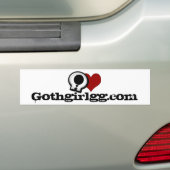 Autocollant De Voiture bumpersticker de Gothgirlgg.com (En voiture)