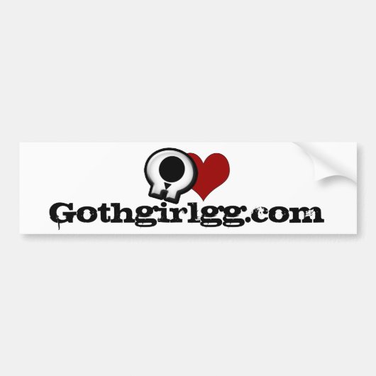 Autocollant De Voiture bumpersticker de Gothgirlgg.com (Devant)