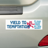 Autocollant De Voiture Bumpersticker de la tentation (En voiture)
