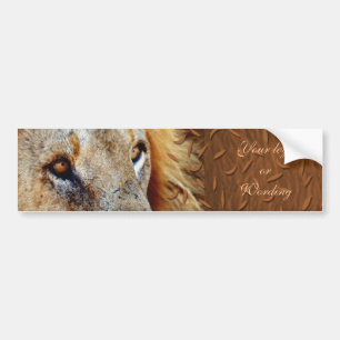 Autocollant De Voiture Bumpersticker de lion