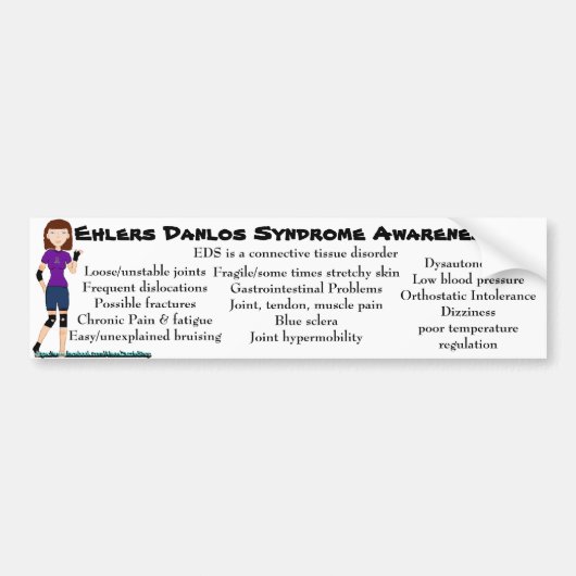 Autocollant De Voiture Bumpersticker de Lyndon EDS Awarness (Devant)