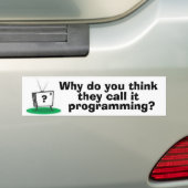 Autocollant De Voiture Bumpersticker de programmation (En voiture)