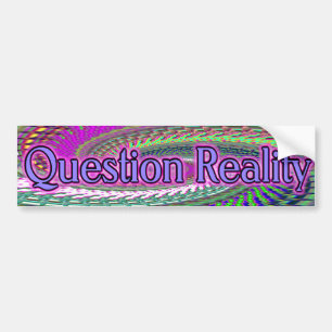 Autocollant De Voiture bumpersticker de réalité de question