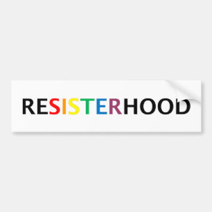 Autocollant De Voiture Bumpersticker de Resisterhood