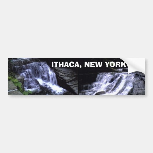 Autocollant De Voiture Bumpersticker d'ITHACA, NEW YORK (Devant)