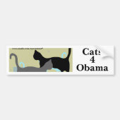 Autocollant De Voiture Bumpersticker d'Obama des chats 4 (Devant)
