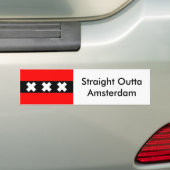 Autocollant De Voiture Bumpersticker droit d'Outta Amsterdam (En voiture)