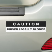 Autocollant De Voiture Bumpersticker Drôle ATTENTION (En voiture)