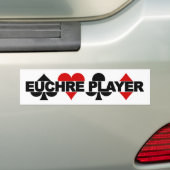 Autocollant De Voiture Bumpersticker du joueur Euchre (En voiture)