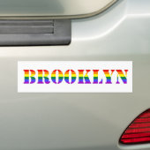 Autocollant De Voiture Bumpersticker gai de Brooklyn (En voiture)