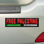 Autocollant De Voiture Bumpersticker LIBRE de la PALESTINE (En voiture)
