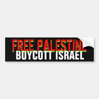Autocollant De Voiture Bumpersticker LIBRE de l'ISRAËL de BOYCOTT de la