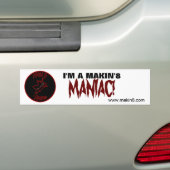 Autocollant De Voiture Bumpersticker maniaque (En voiture)