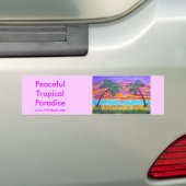 Autocollant De Voiture Bumpersticker - paradis tropical paisible (En voiture)