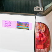 Autocollant De Voiture Bumpersticker - paradis tropical paisible (Sur camion)