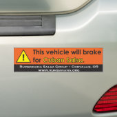 Autocollant De Voiture bumpersticker-précaution (En voiture)