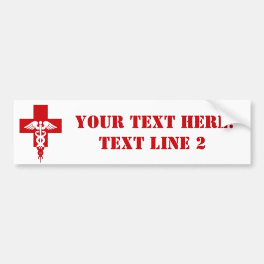 Autocollant De Voiture Bumpersticker professionnel Médicale - (Devant)