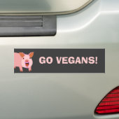Autocollant De Voiture Bumpersticker végétalien (En voiture)