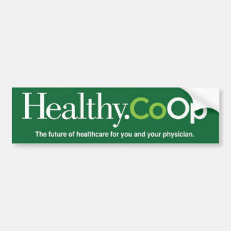 Autocollant De Voiture Bumpersticker vert de Healthy.Coop