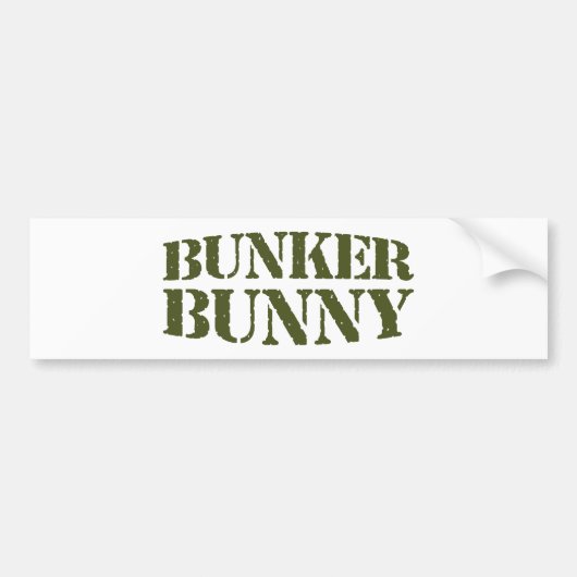 AUTOCOLLANT DE VOITURE BUNKER BUNNY (Devant)