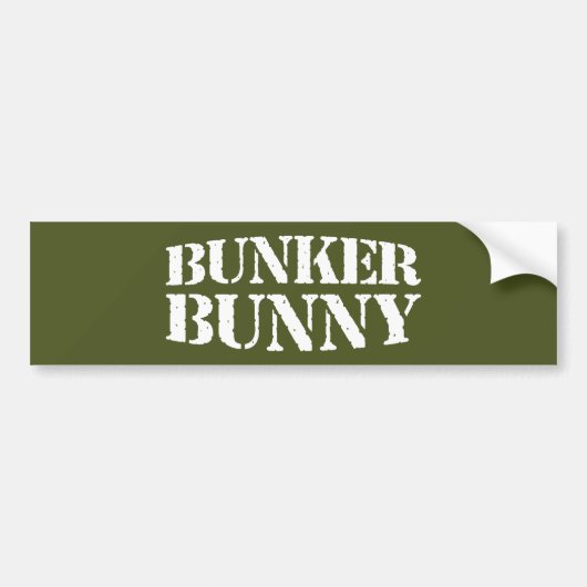 AUTOCOLLANT DE VOITURE BUNKER BUNNY (Devant)