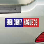 AUTOCOLLANT DE VOITURE BUSH CHENEY/HAYE 08 (En voiture)