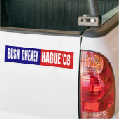 AUTOCOLLANT DE VOITURE BUSH CHENEY/HAYE 08 (Sur camion)