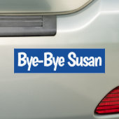 Autocollant De Voiture Bye Bye Susan (En voiture)