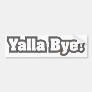Autocollant De Voiture Bye de Yalla