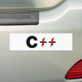 Autocollant De Voiture C, pas C++ (En voiture)