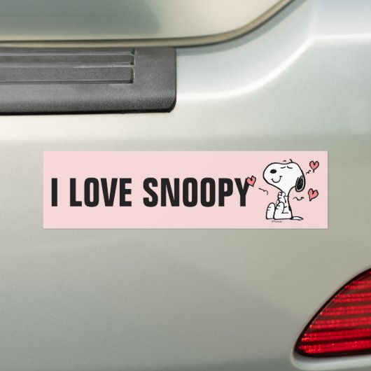 Autocollant De Voiture cacahuètes | Coeurs de snoopy (En voiture)
