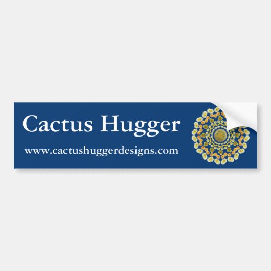 Autocollant De Voiture Cactus Hugger Bumper Sticker avec Barrel Cactus 2A (Devant)