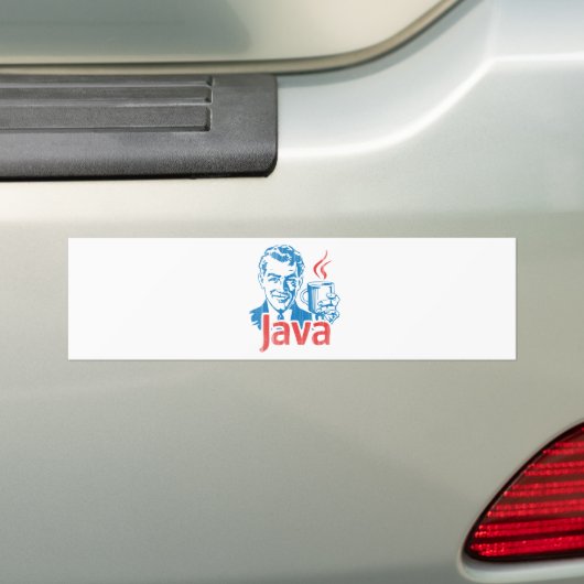 Autocollant De Voiture Cadeau de programmeur de Java (En voiture)