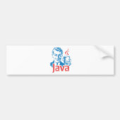 Autocollant De Voiture Cadeau de programmeur de Java (Devant)