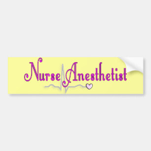 Autocollant De Voiture Cadeaux d'anesthésiste d'infirmière