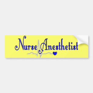 Autocollant De Voiture Cadeaux d'anesthésiste d'infirmière