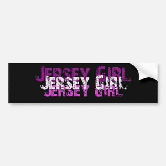 Autocollant De Voiture Cadeaux et salutations de FILLE du JERSEY (Devant)