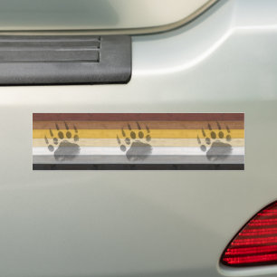 Autocollant De Voiture Cadeaux gays Bear Br de SlipperyJoe en bois d'ours