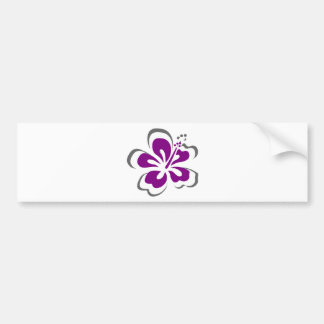 Autocollant De Voiture Cadeaux pourpres de thème d'Hawaï de ketmie