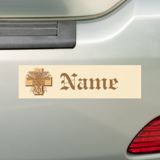 Autocollant De Voiture Caduceus Cross ER Nurse (En voiture)