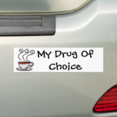 Autocollant De Voiture café, ma drogue de choix (En voiture)