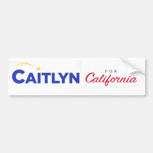 Autocollant De Voiture Caitlyn en Californie (Devant)