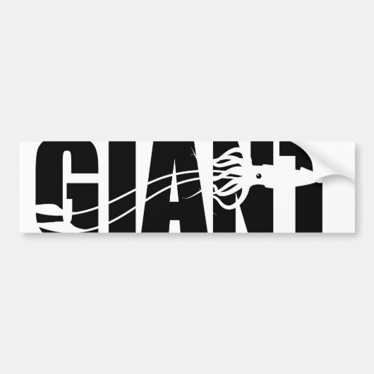 Autocollant De Voiture Calmar géant (Devant)